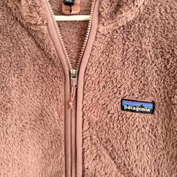 Patagonia Brown Fleece Hoodie Pullover Womens Size Large Brown Quarter Zip - Picture 2 of 6